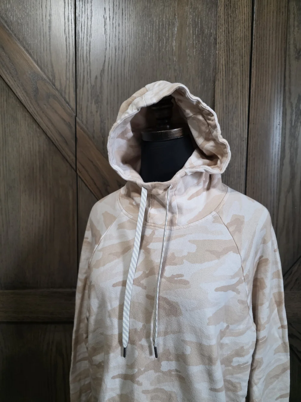 Vuori Light Beige Camo Hooded Pullover - Picture 2 of 4